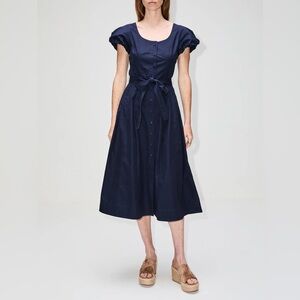 Ulla Johnson Navy Midi Dress